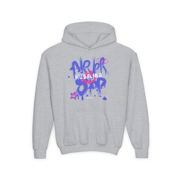 Hustle Mode (Kids) Youth Heavy Blend Hooded Hoodie - Never Stop