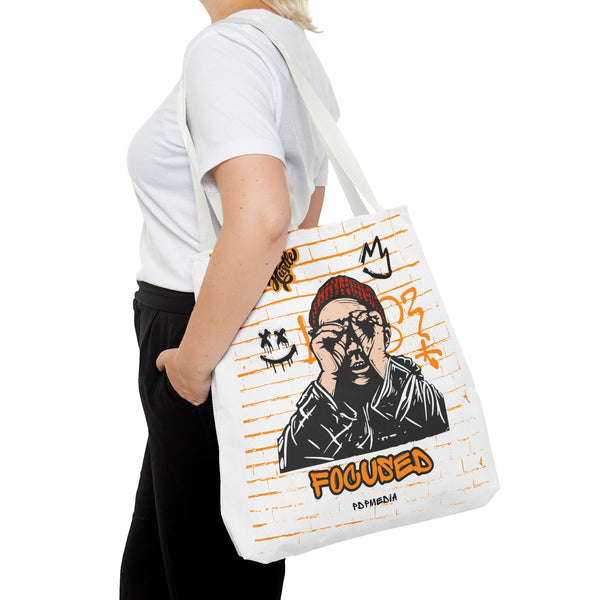 Hustle Mode Tote Bag - Focused Black Crown