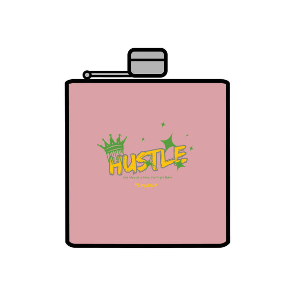 Flask, Hustle Mode - Stainless Steel 6oz (King Hustle)