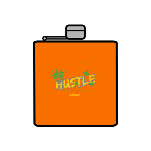 Flask, Hustle Mode - Stainless Steel 6oz (King Hustle)