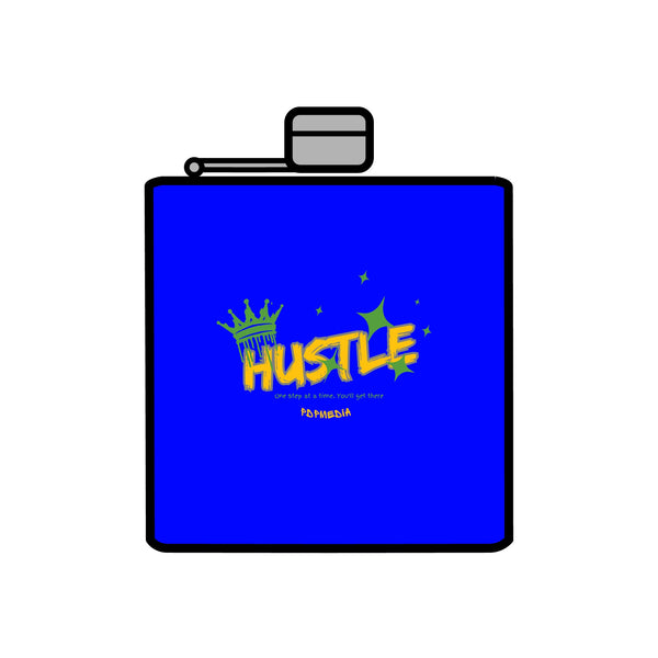 Flask, Hustle Mode - Stainless Steel 6oz (King Hustle)