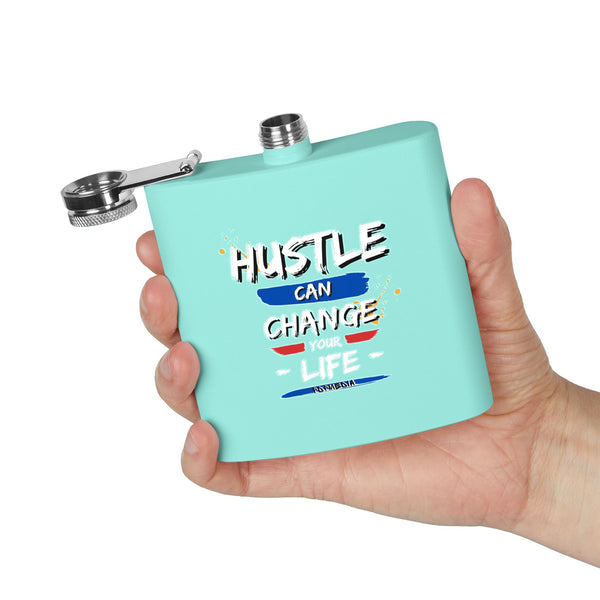 Flask, Hustle Mode - Stainless Steel 6oz (Change Your Life)