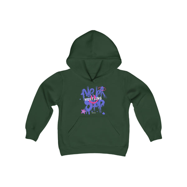 Hustle Mode (Kids) Youth Heavy Blend Hooded Hoodie - Never Stop