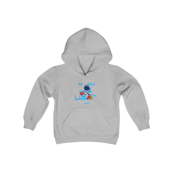 Hustle Mode (Kids) Youth Heavy Blend Hooded Hoodie - Without Limits