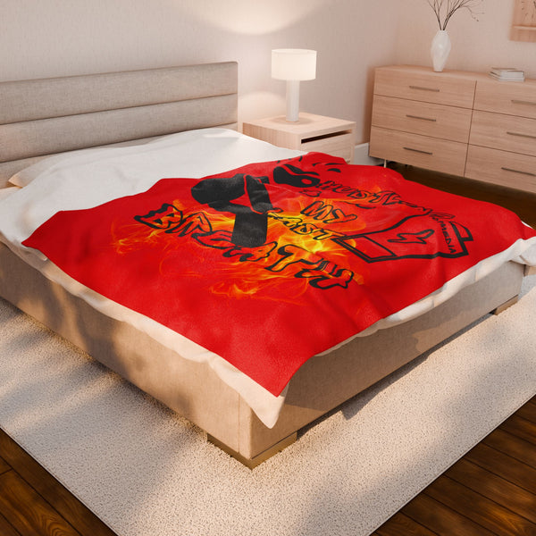 Hustle Mode Plush Blanket - Last Breath