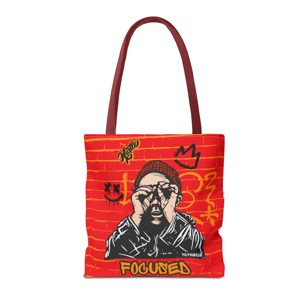 Hustle Mode Tote Bag - Focused Black Crown
