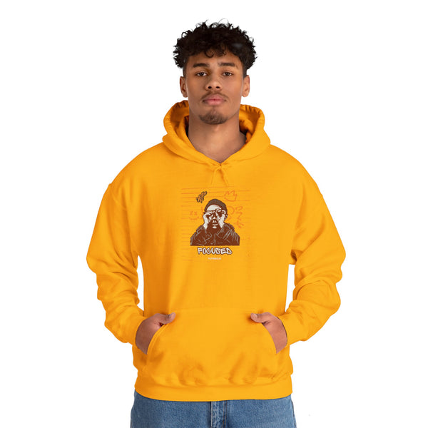 Hustle Mode Hoodie - Focused Yellow Crown