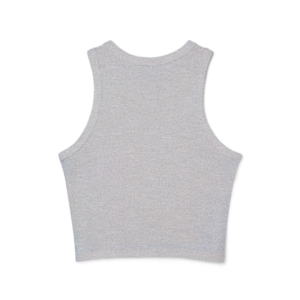 Racer Tank Top - 'Hustle' Crown Design for Women