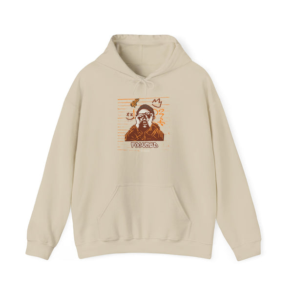 Hustle Mode Hoodie - Focused Brown Crown