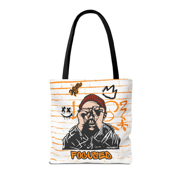 Hustle Mode Tote Bag - Focused Black Crown