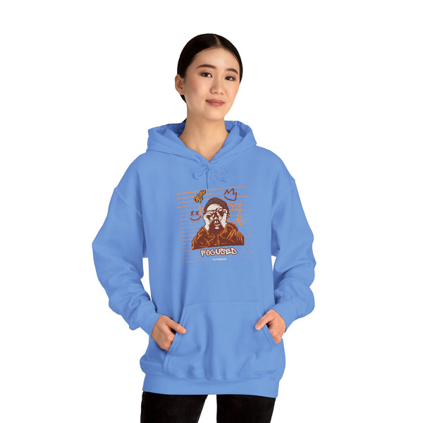 Hustle Mode Hoodie - Focused Brown Crown