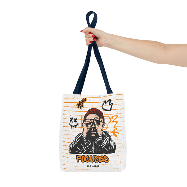 Hustle Mode Tote Bag - Focused Black Crown