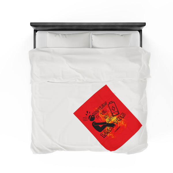 Hustle Mode Plush Blanket - Last Breathe