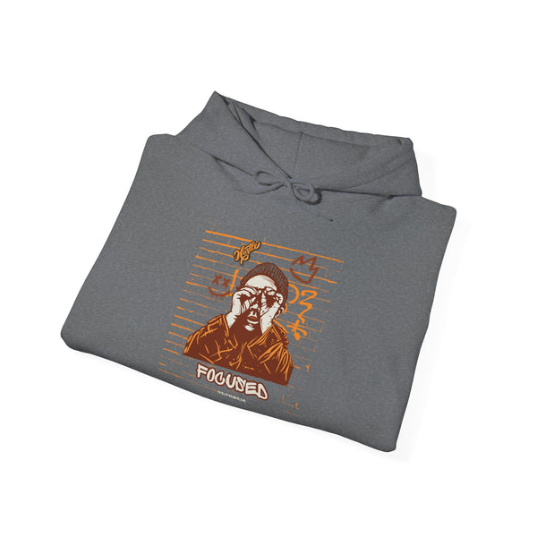 Hustle Mode Hoodie - Focused Brown Crown