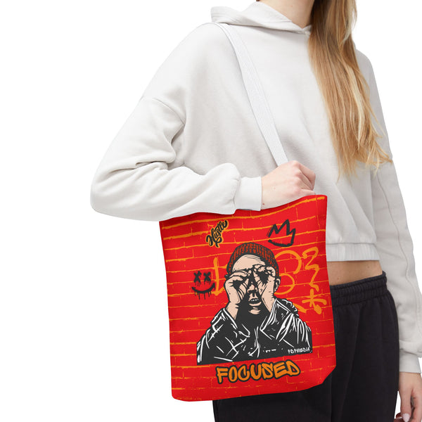 Hustle Mode Tote Bag - Focused Black Crown