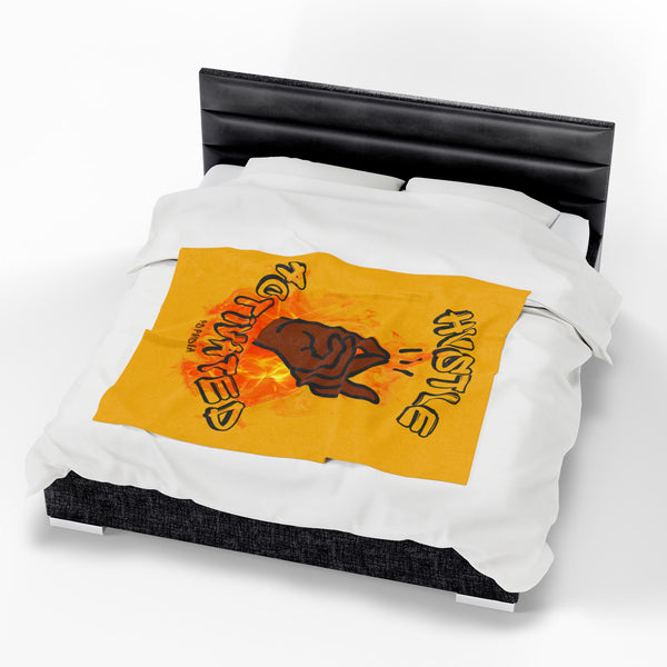 Hustle Mode Plush Blanket - Activated