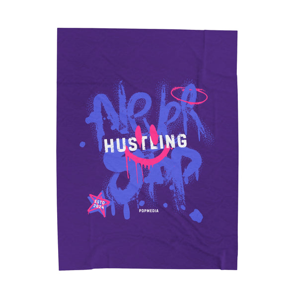 Hustle Mode Plush Blanket - Never Stop