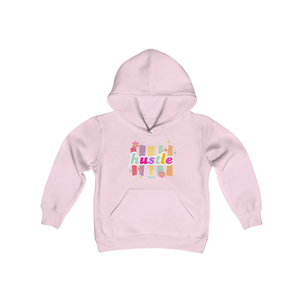 Hustle Mode (Kids) Youth Heavy Blend Hooded Hoodie - Pastel Hustle