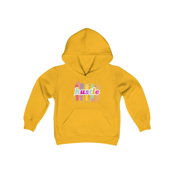 Hustle Mode (Kids) Youth Heavy Blend Hooded Hoodie - Pastel Hustle