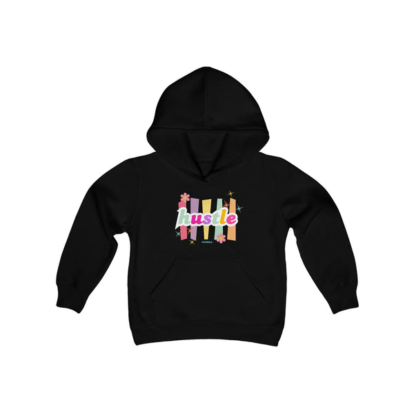 Hustle Mode (Kids) Youth Heavy Blend Hooded Hoodie - Pastel Hustle