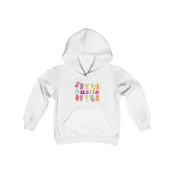 Hustle Mode (Kids) Youth Heavy Blend Hooded Hoodie - Pastel Hustle