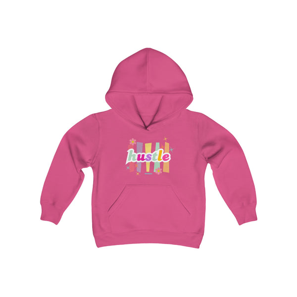 Hustle Mode (Kids) Youth Heavy Blend Hooded Hoodie - Pastel Hustle