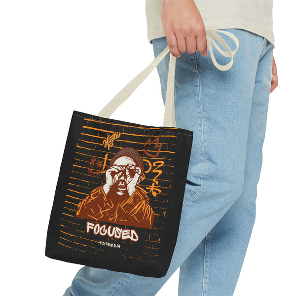 Hustle Mode Tote Bag - Focused Brown Crown