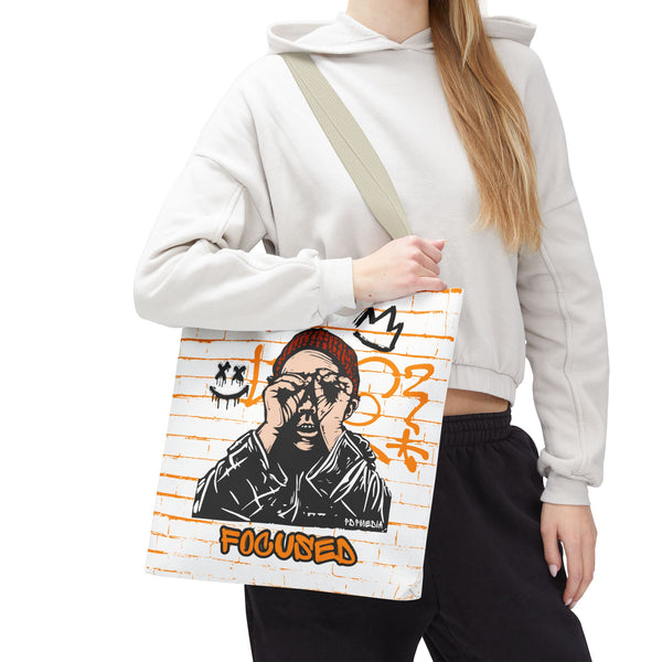 Hustle Mode Tote Bag - Focused Black Crown