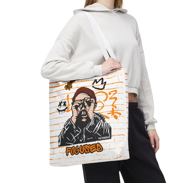 Hustle Mode Tote Bag - Focused Black Crown