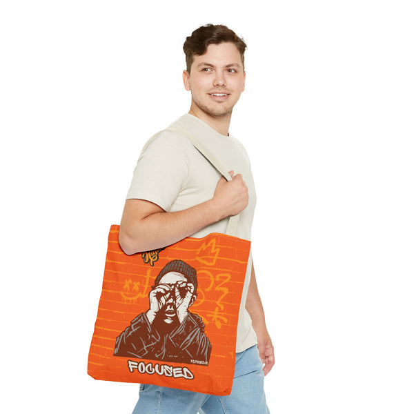 Hustle Mode Tote Bag - Focused Yellow Crown