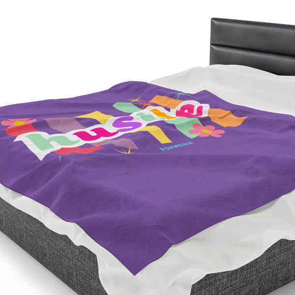 Hustle Mode Plush Blanket - Pastel Hustle