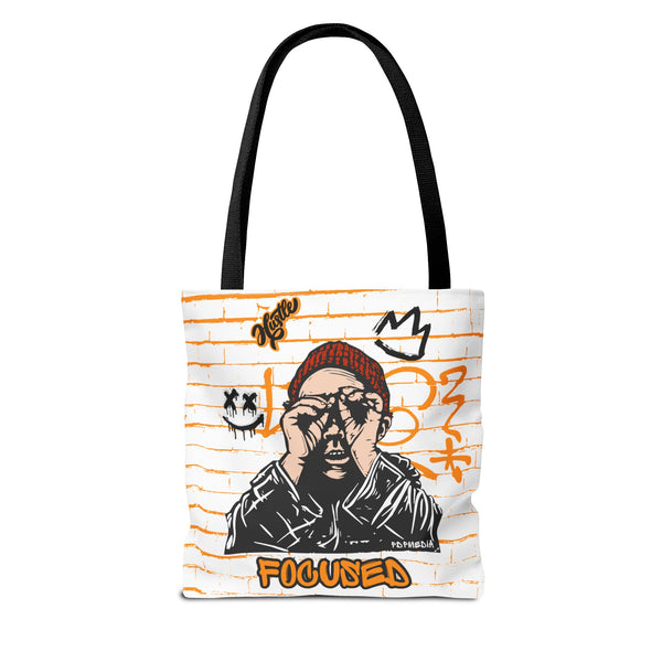 Hustle Mode Tote Bag - Focused Black Crown