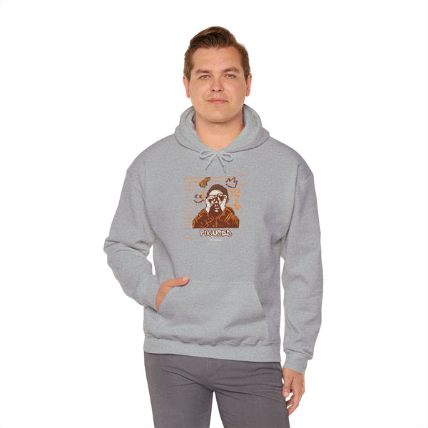 Hustle Mode Hoodie - Focused Brown Crown