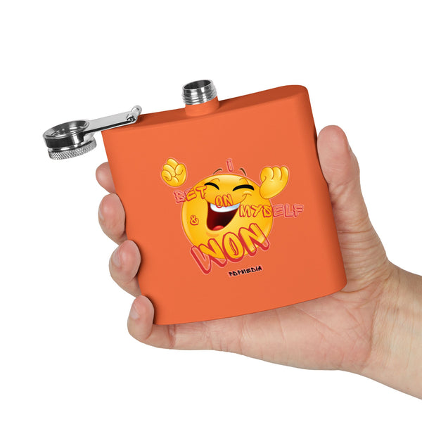 Flask, Hustle Mode - Stainless Steel 6oz (I Won)