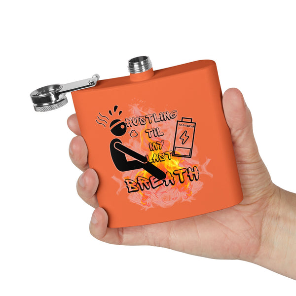 Flask, Hustle Mode - Stainless Steel 6oz (Last Breath)