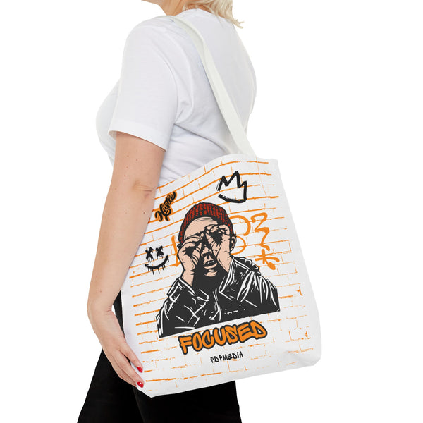 Hustle Mode Tote Bag - Focused Black Crown