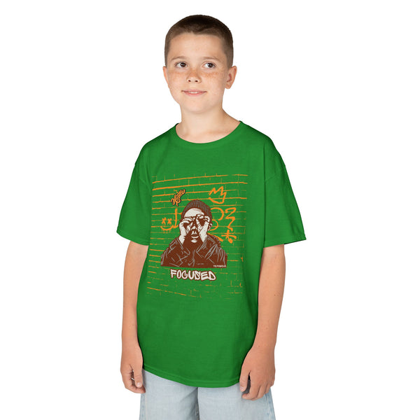 Kids Hustle Mode Tee - Focused