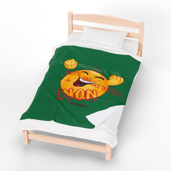Hustle Mode Plush Blanket - I Won
