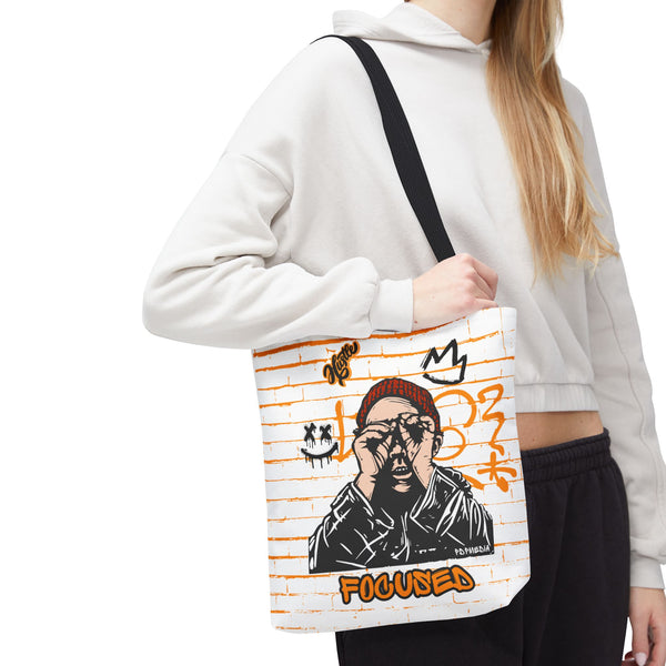Hustle Mode Tote Bag - Focused Black Crown
