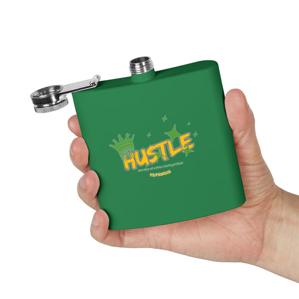 Flask, Hustle Mode - Stainless Steel 6oz (King Hustle)