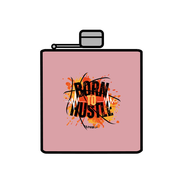 Flask, Hustle Mode - Stainless Steel 6oz (Born To Hustle)