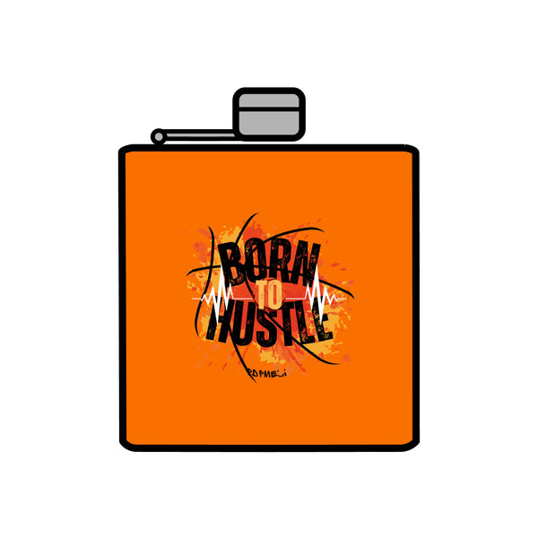 Flask, Hustle Mode - Stainless Steel 6oz (Born To Hustle)