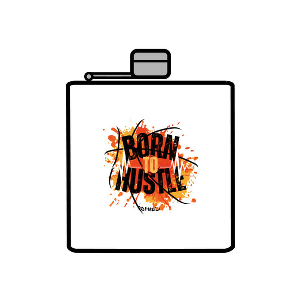 Flask, Hustle Mode - Stainless Steel 6oz (Born To Hustle)