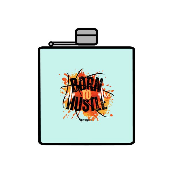 Flask, Hustle Mode - Stainless Steel 6oz (Born To Hustle)