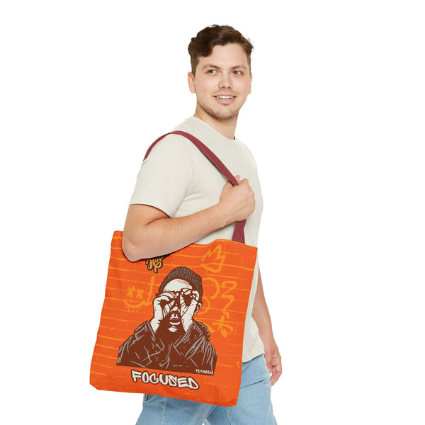 Hustle Mode Tote Bag - Focused Yellow Crown