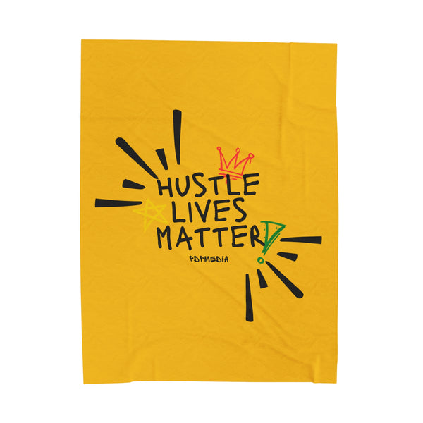 Hustle Mode Plush Blanket - Hustle Lives Matter