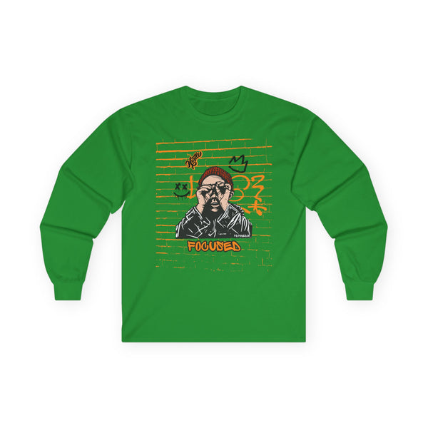Hustle Mode Long Sleeve - Focused Black Crown
