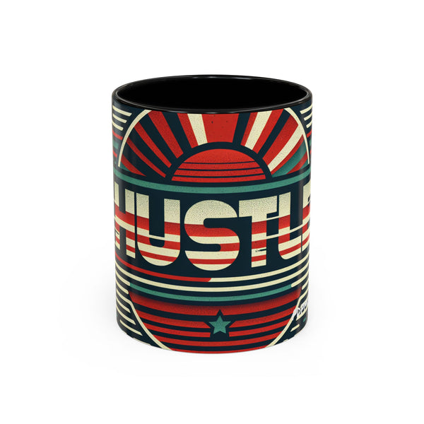 Hustle Mode - Retro Sports Hustle Coffee Mug (11, 15oz) (Gift)