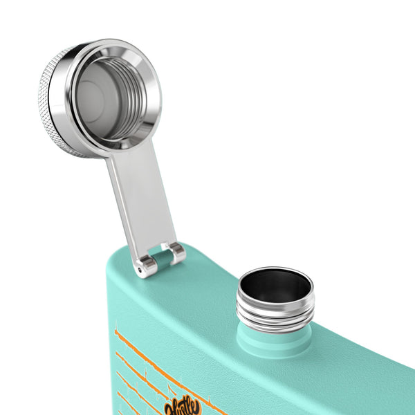 Flask, Hustle Mode - Stainless Steel 6oz (Focused Black Crown)