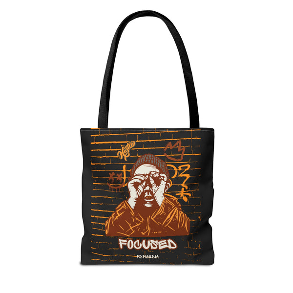 Hustle Mode Tote Bag - Focused Brown Crown